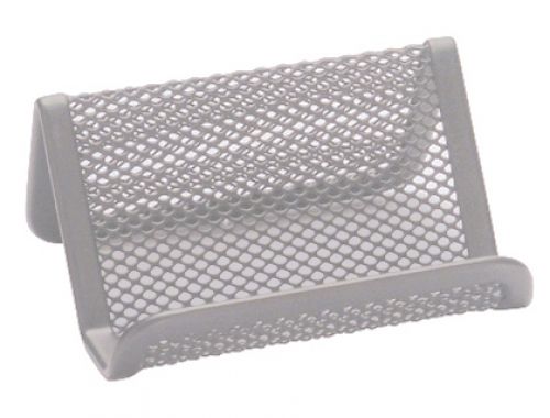 Porta cartoes de visita em rede metalico 11x7,5x5 cm prata , Q-connect , 39926 , 5705831047297